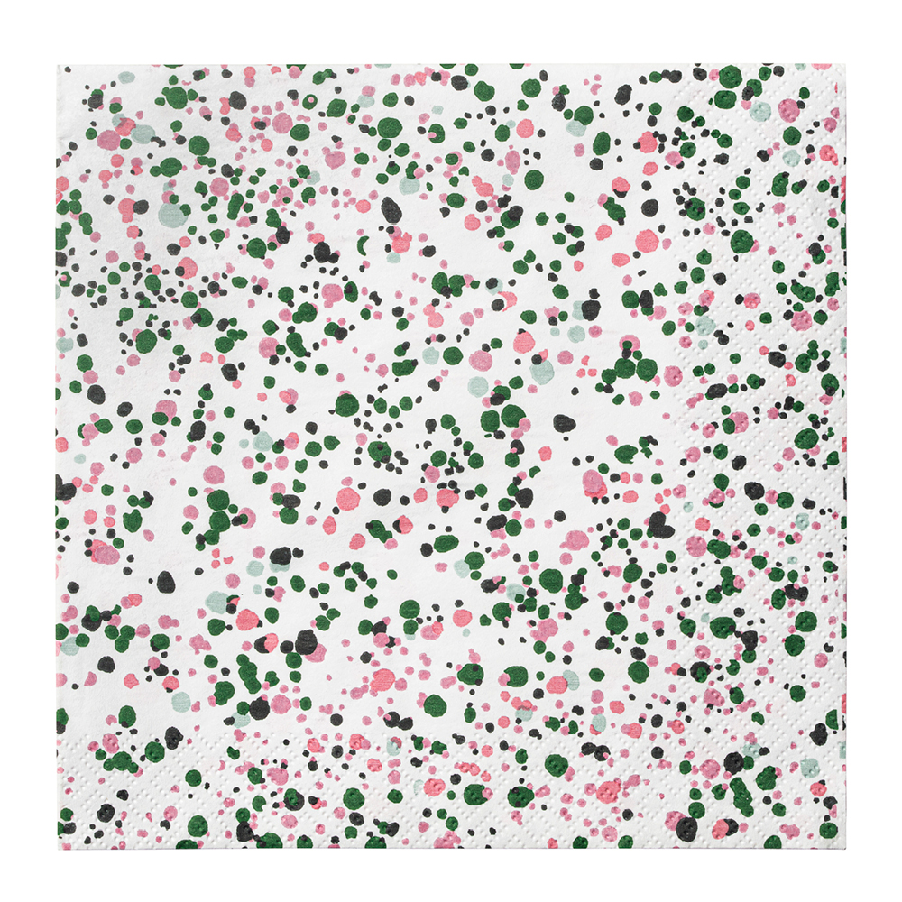 Läs mer om Iittala - OTC Pappersservett 33 cm Helle Rosa/Grön