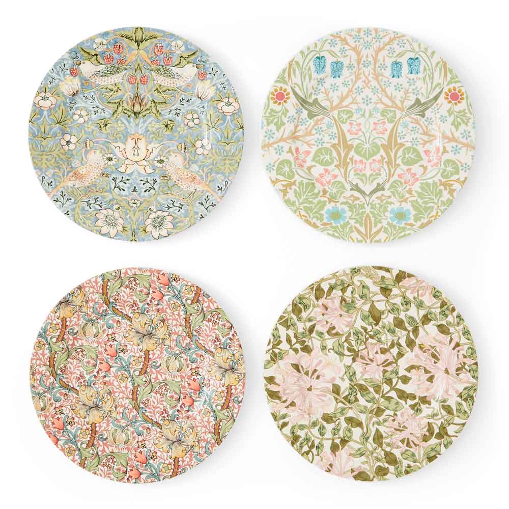 Läs mer om Spode - Morris & Co Tallrikar 20 cm 4-pack