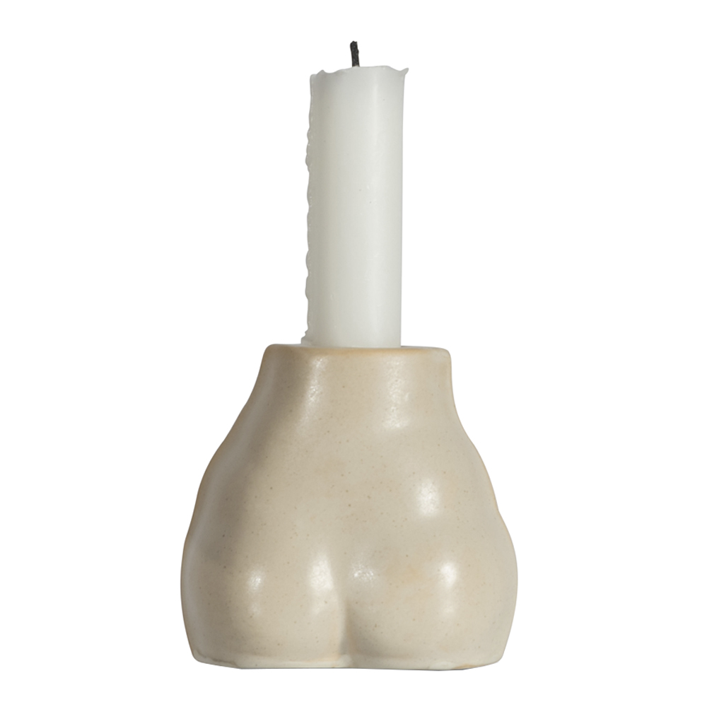 ByOn - Nature Ljusstake 19 cm  Beige