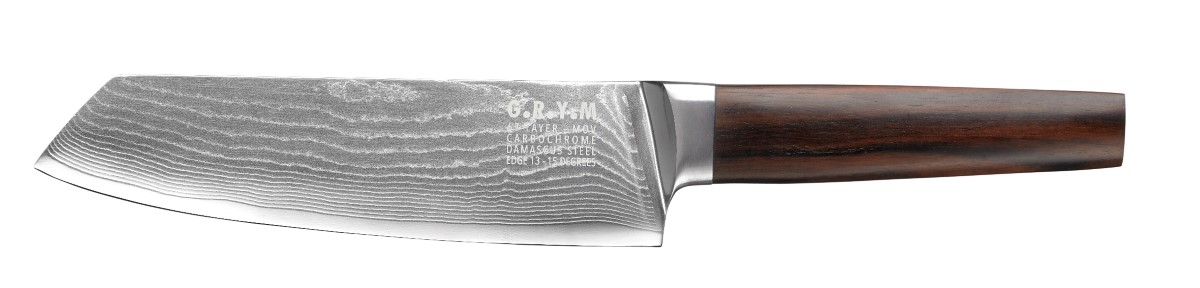 G.R.Y.M Damascus Santoku-veitsi 17 cm