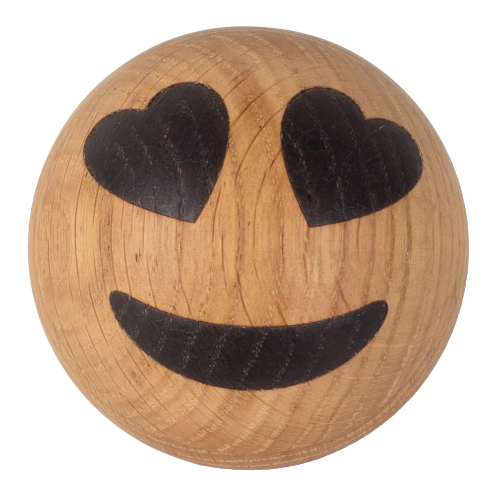 Spring Copenhagen - Spring Copenhagen Emojiboll Ek 7 cm Heart eyes