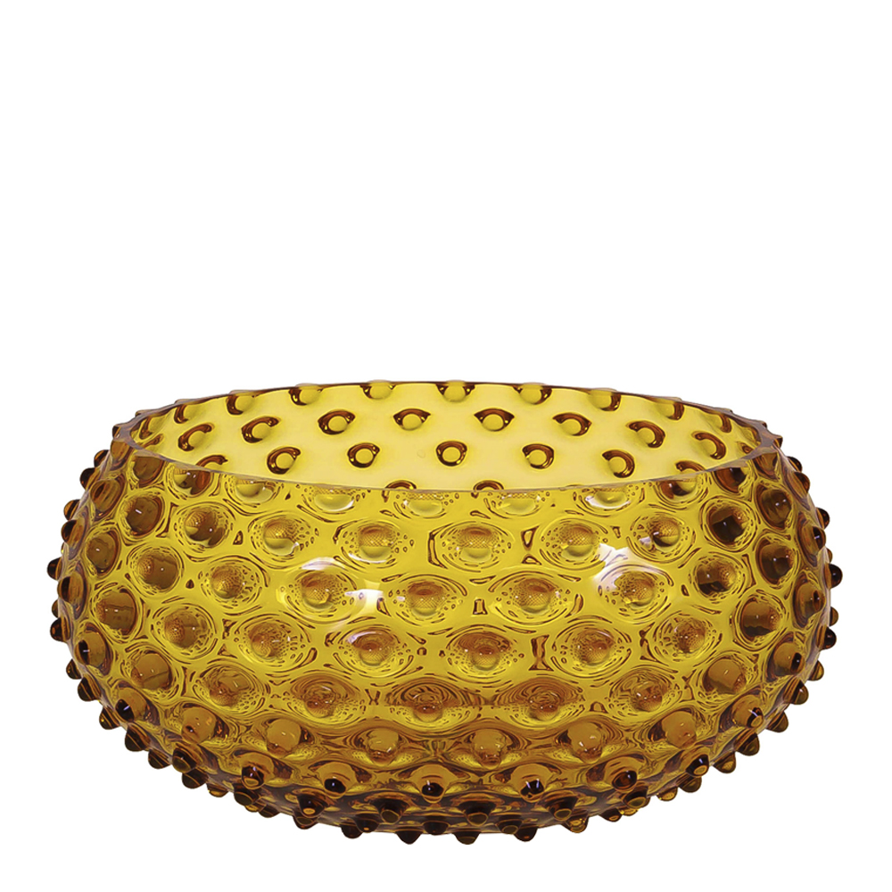 Läs mer om Klimchi - Hobnail Skål 23 cm Amber