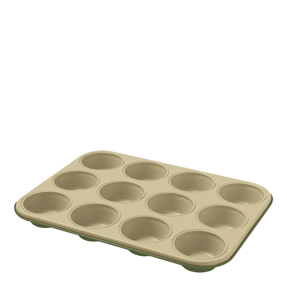 Guardini – Bake Natural Muffinsform för 12 Muffins Grön/Beige