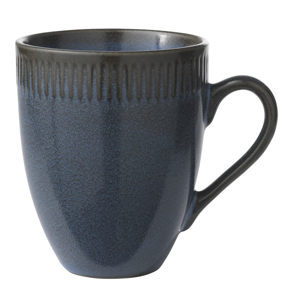 Läs mer om Aida - Relief Stoneware Mugg 30 cl Blå