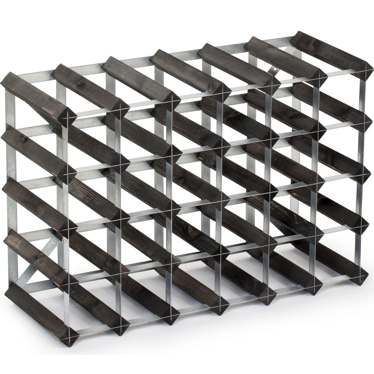 Traditional Wineracks - Vinställ 61 cm Svart Ask