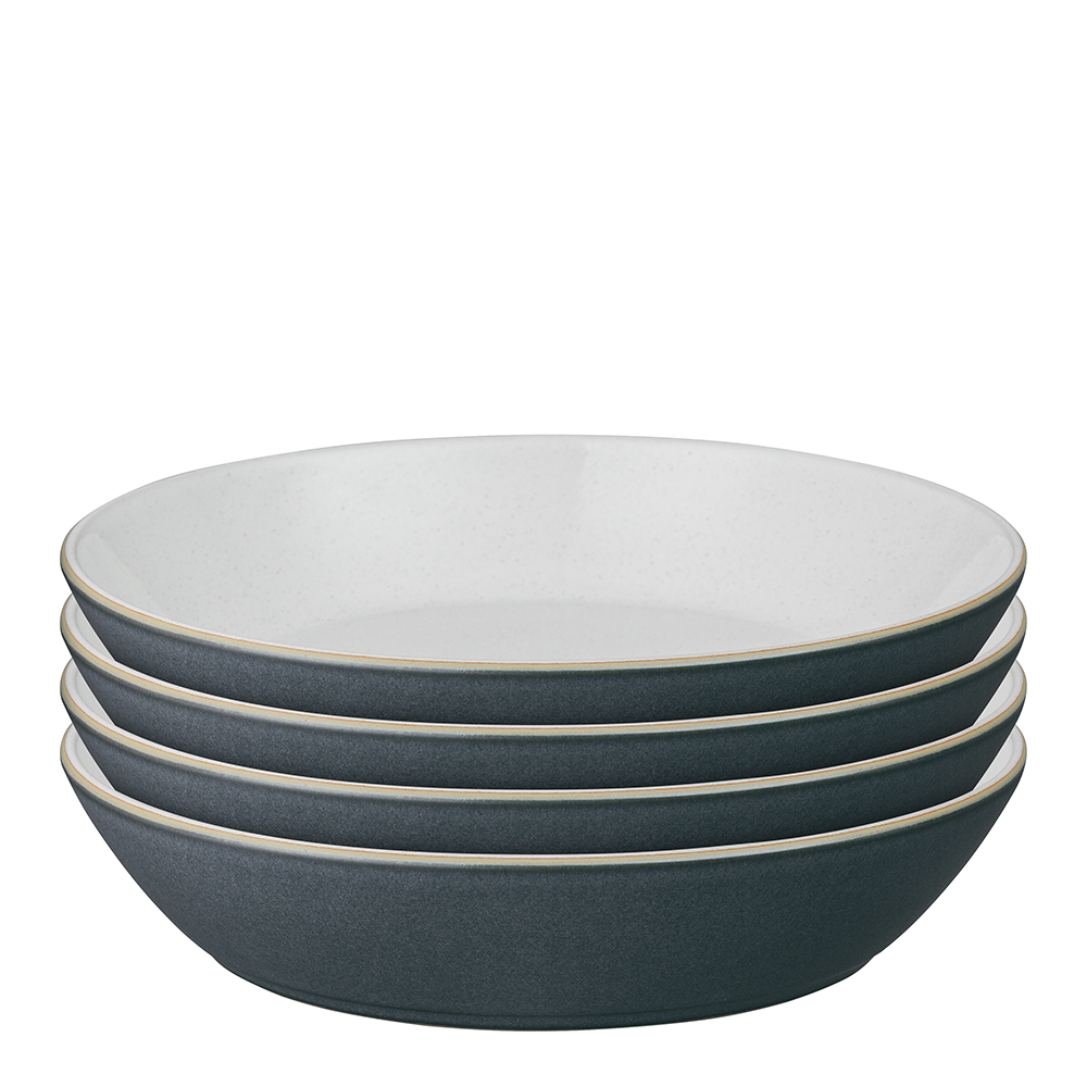 Läs mer om Denby - Impression Skål 22 cm 4-pack Charcoal Blue