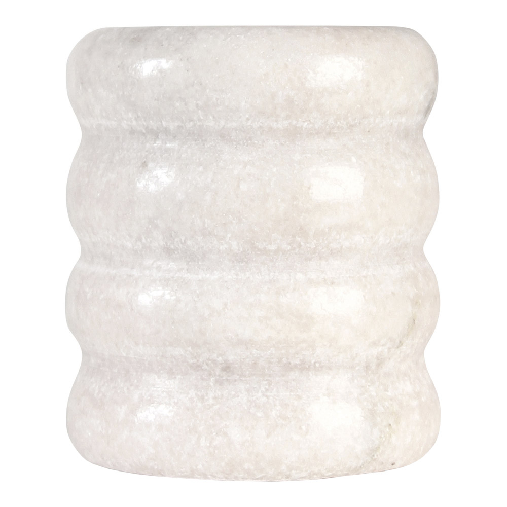 &klevering - Bubble Lysholder Marmor 6 cm Hvit