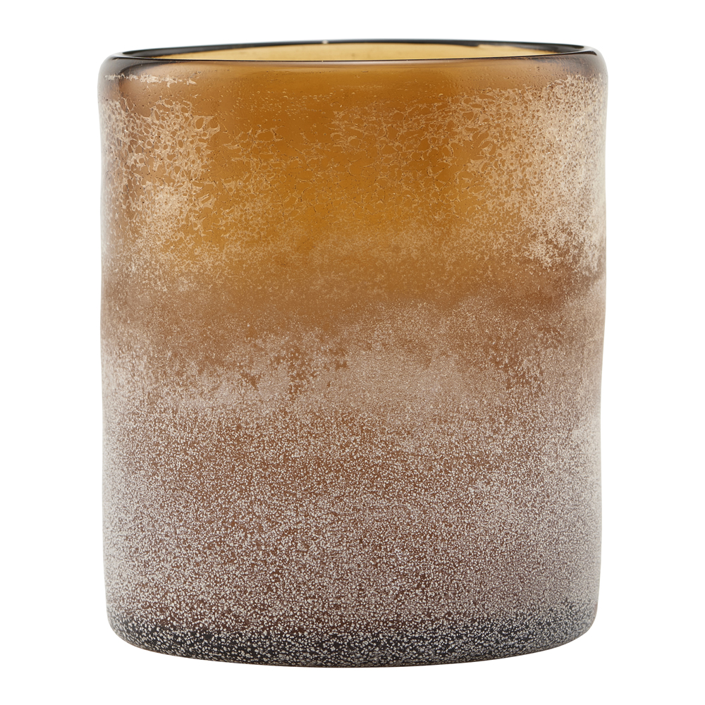 House Doctor – Mist Ljushållare Glas 11,5 cm Brun