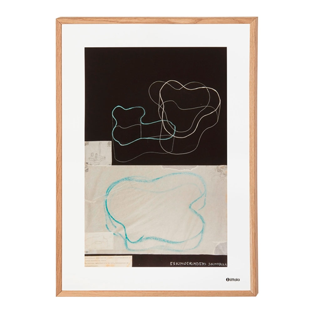 Iittala – Aalto Affisch Skiss 50×70 cm Svart
