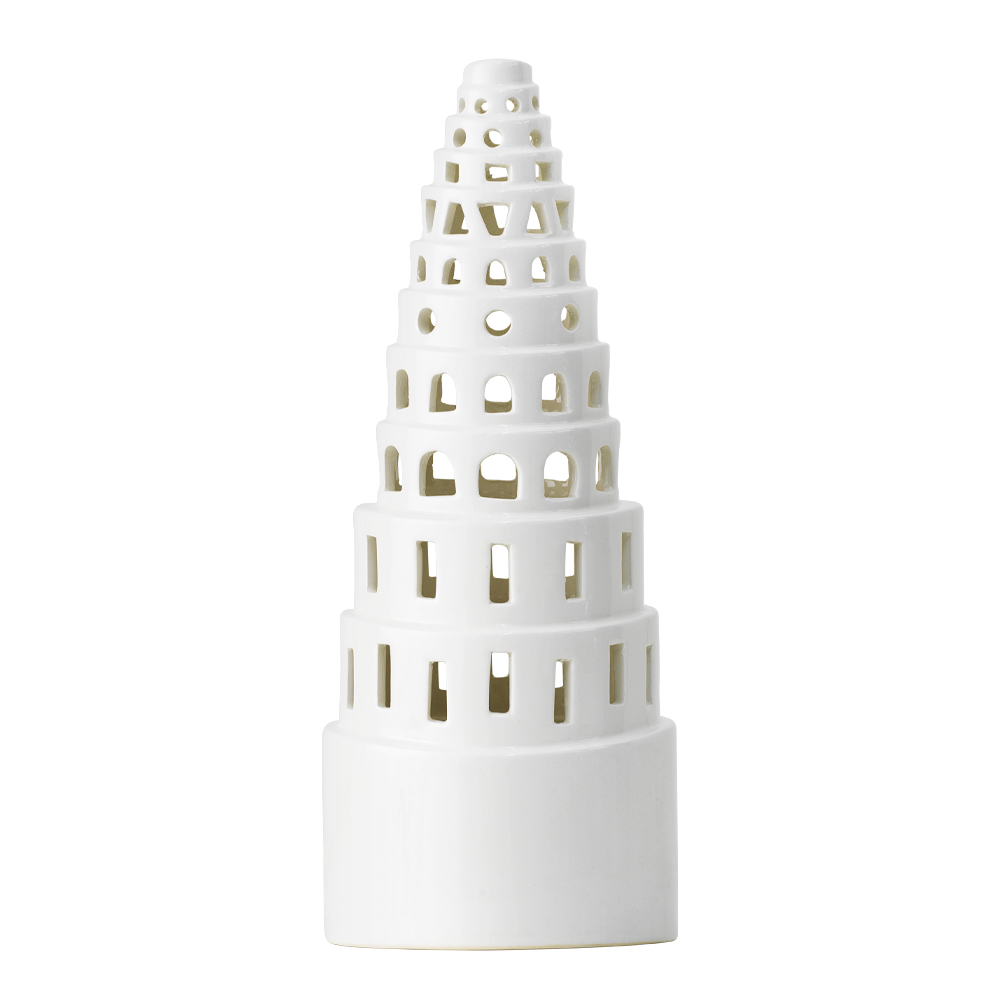 Läs mer om Kähler Design - Urbania Ljuslykta High Tower 22,5 cm Vit