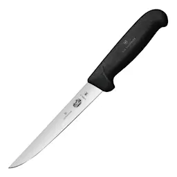 Victorinox Fibrox Urbeningskniv med rakt blad 15 cm Svart