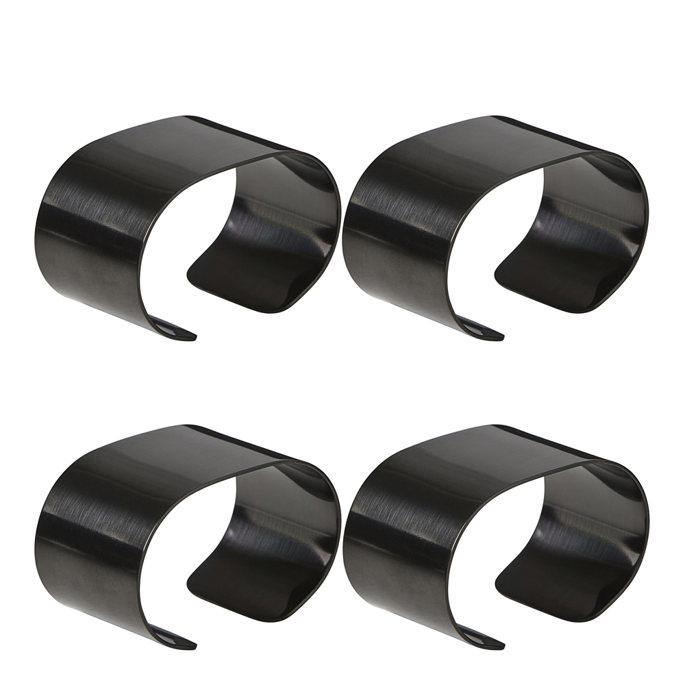 Aida - Raw Servettring 4-pack Svart