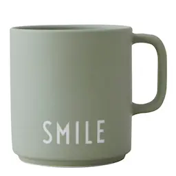 Design Letters Favourite Cup med öra  Smile Grön