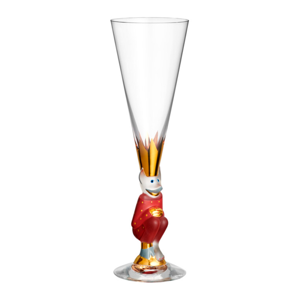 Läs mer om Orrefors - Nobel Champagnedjävul Champagneglas 19 cl Röd