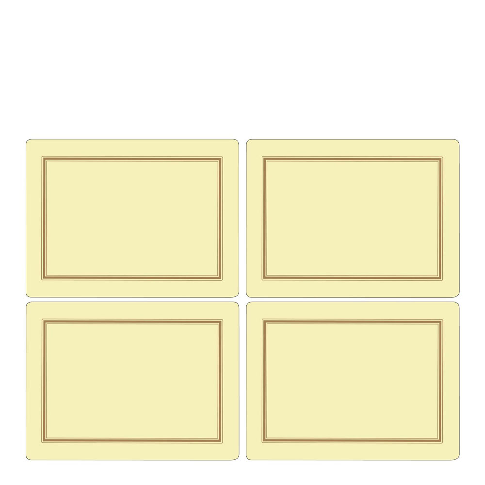 Pimpernel - Classic Tablett 40x30 cm 4-pack Kräm