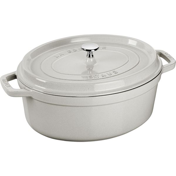 Läs mer om Staub - La cocotte Oval Gryta 5,5L White Truffle