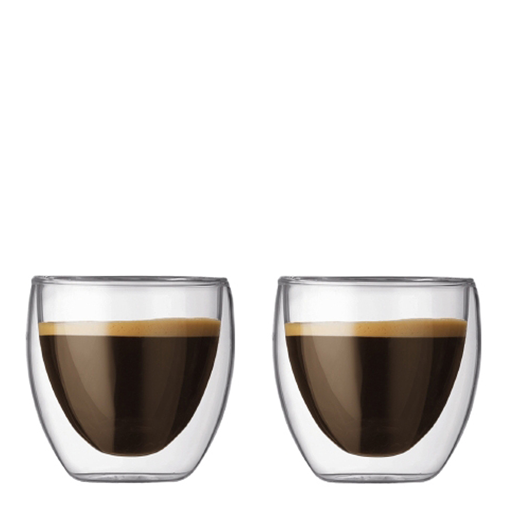 Pavina Kaffeglas dubbelväggad 25 cl 2-pack