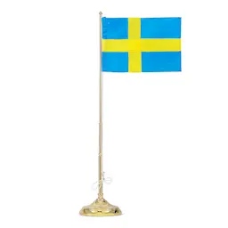 Skultuna Flaggstang med svensk flagg  