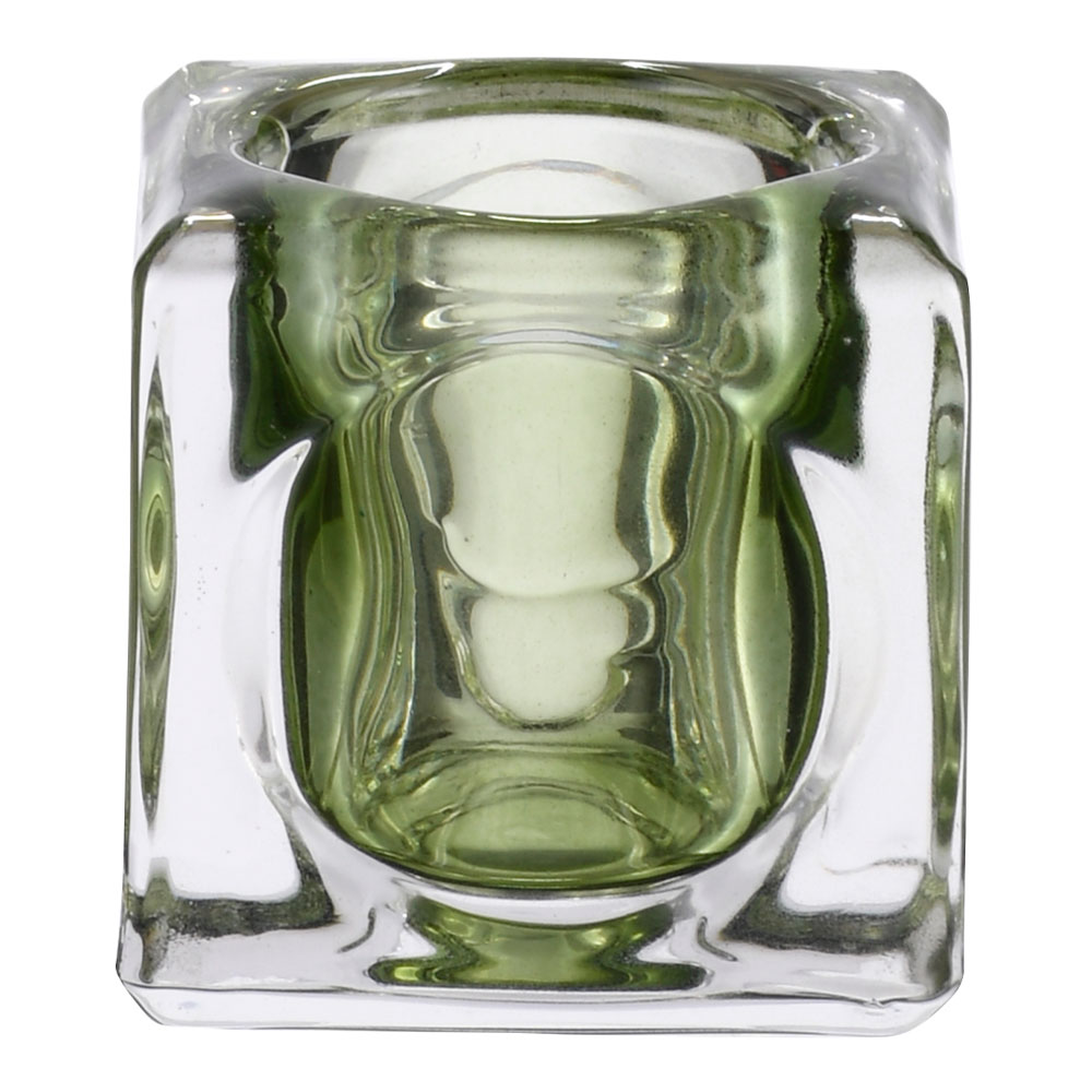 Stiernholm - Kube Ljuslykta 5,5x5,5 cm Grön