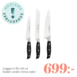 Anders Petter Stenfors Sett med kniver 3 deler 