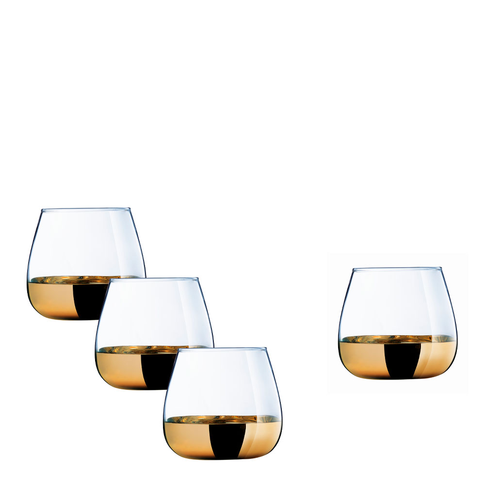 Modern House - Gold Vattenglas 4-Pack 30 cl
