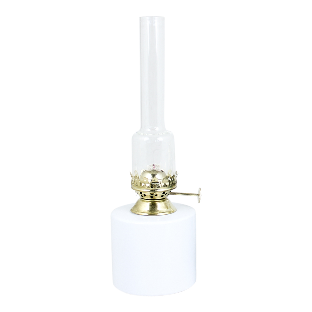 Strömshaga - Fotogenlampa Rak Liten Plåt Vit