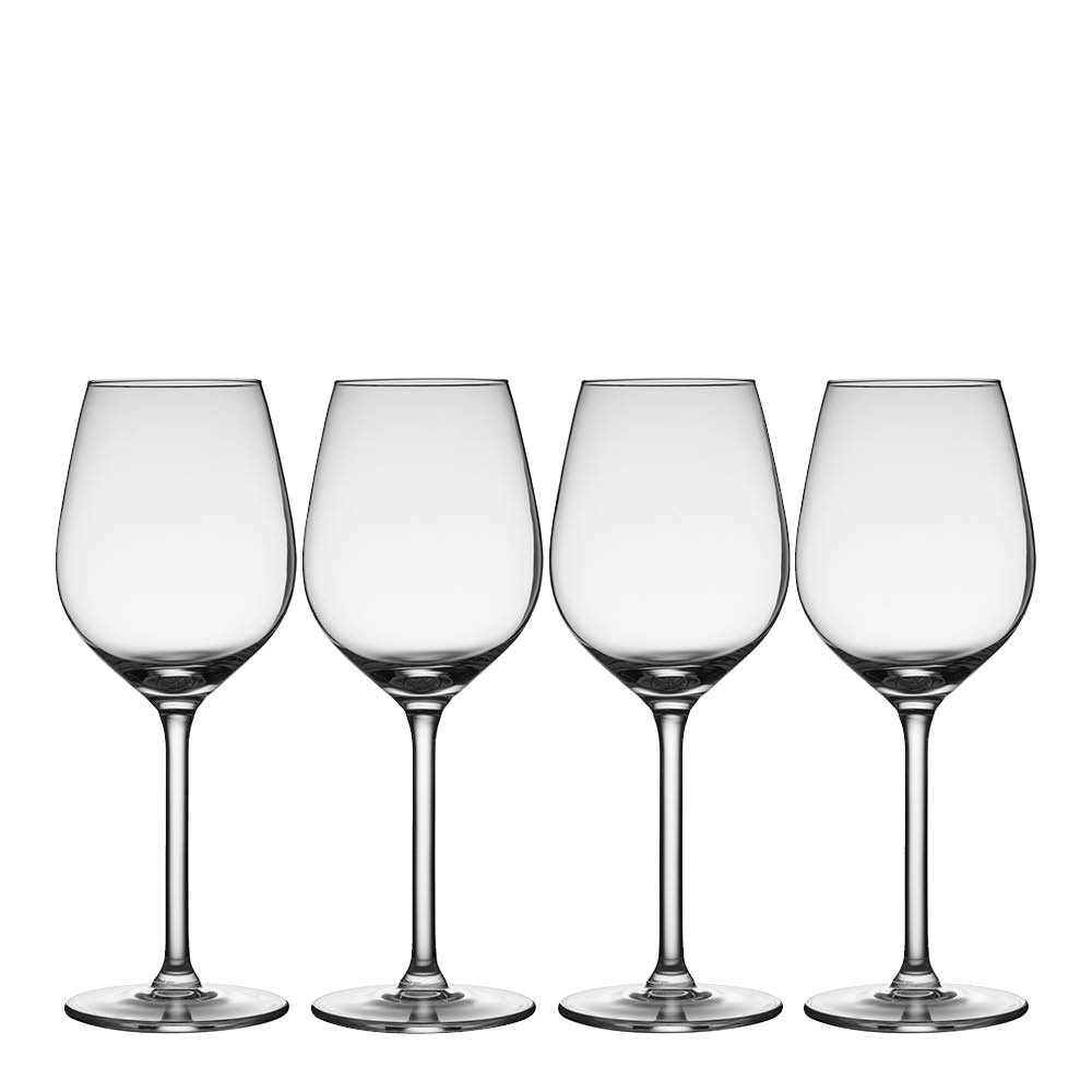 Lyngby Glas - Juvel hvitvinsglass 38 cl 4 stk klar