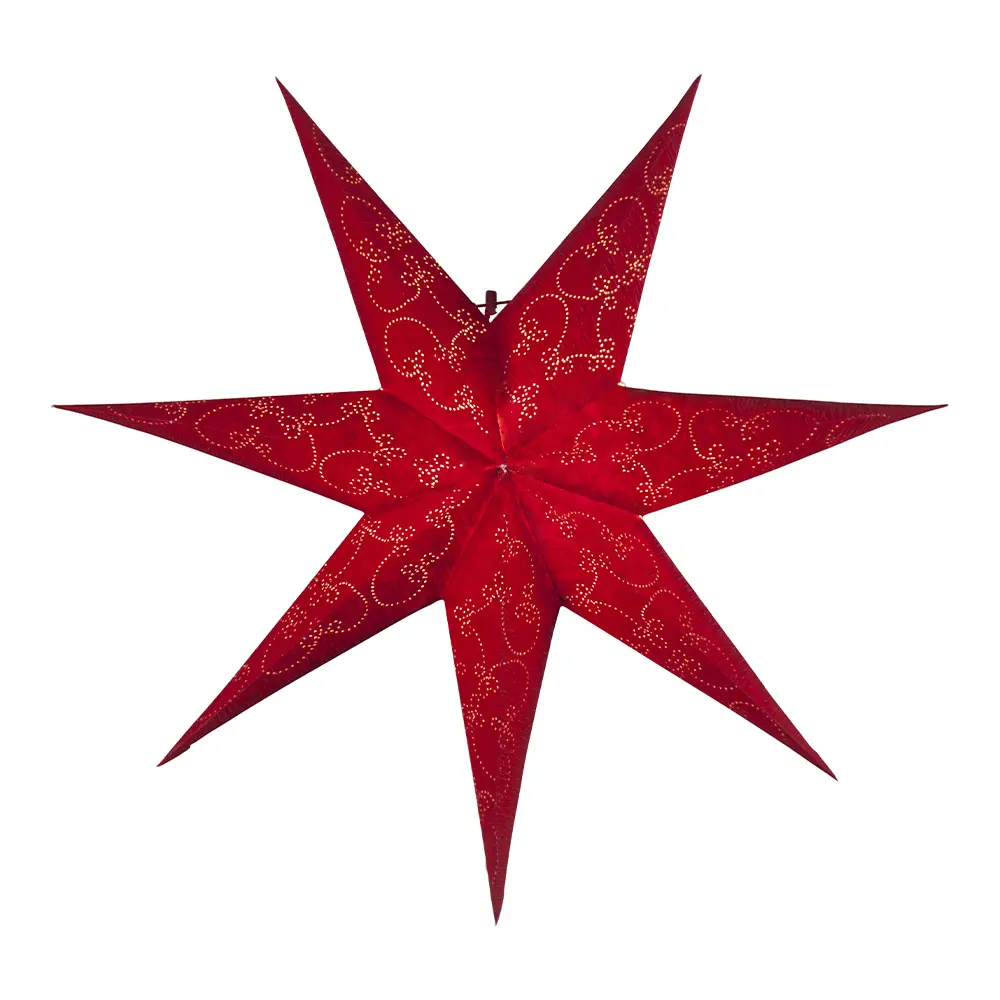 Decorus Julestjerne 63 cm  Rød 