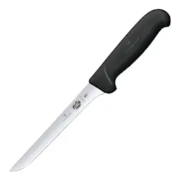 Victorinox Fibrox Urbeningskniv med smalt blad 15 cm Svart