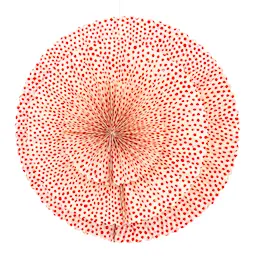 Afroart Flake Adventsstjerne 55 cm Prikkete Rød/Hvit 