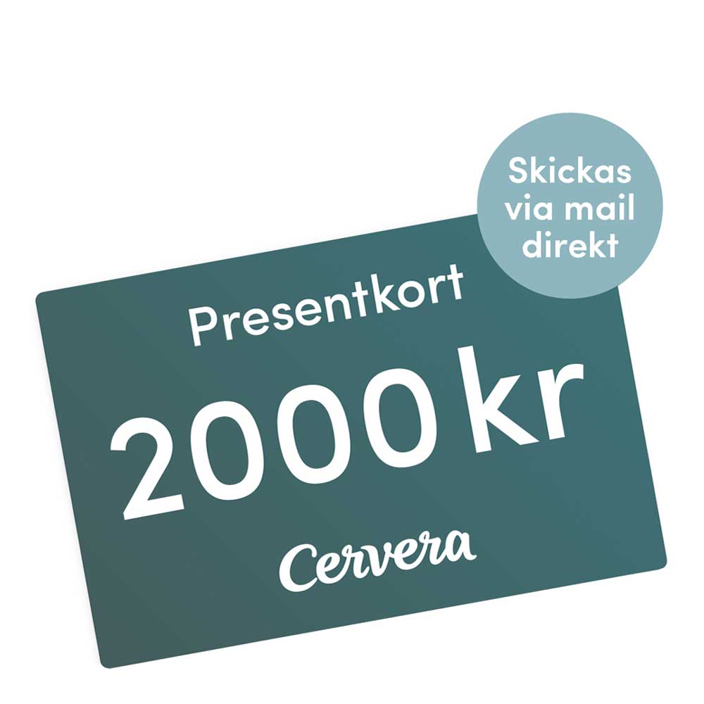 Cervera – Presentkort 2000 kr Digitalt