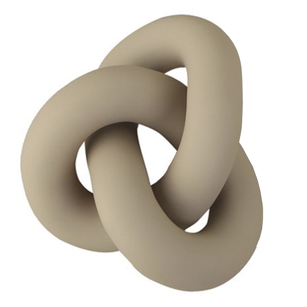 Läs mer om Cooee - Knot Table Skulptur 9 x 19 x 15 cm Sand