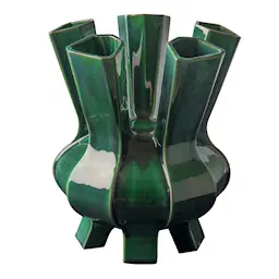 Pols Potten Puyi vase med 5 hull grønn