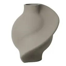 Louise Roe Copenhagen Pirout Vase 01 22 cm Sandgrå 