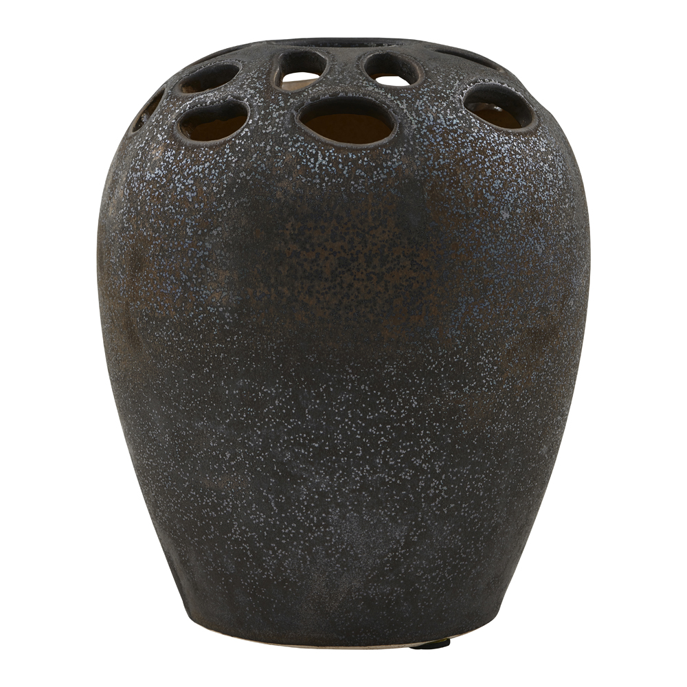 House Doctor – Varios Vas Keramik 19 cm Svart