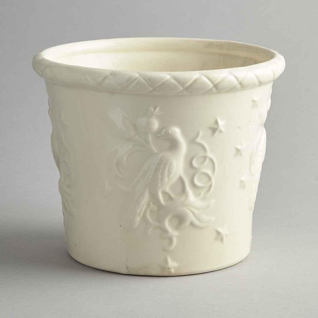 Vintage - Vit Kruka i keramik