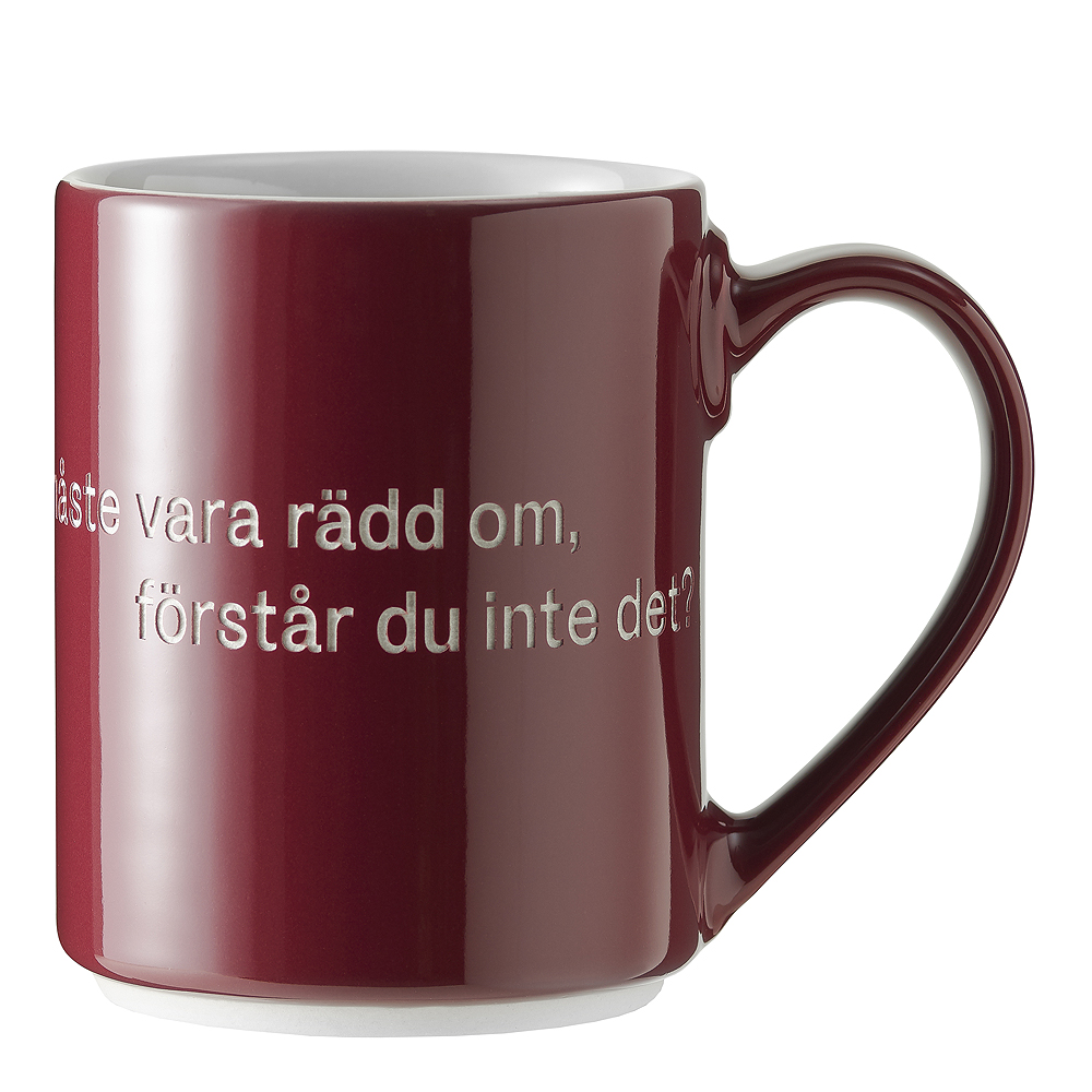Läs mer om Design House Stockholm - Astrid Lindgren Mugg Vinröd Livet är en sak