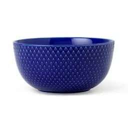 Lyngby Porcelain Rhombe Color skål 13 cm mørk blå