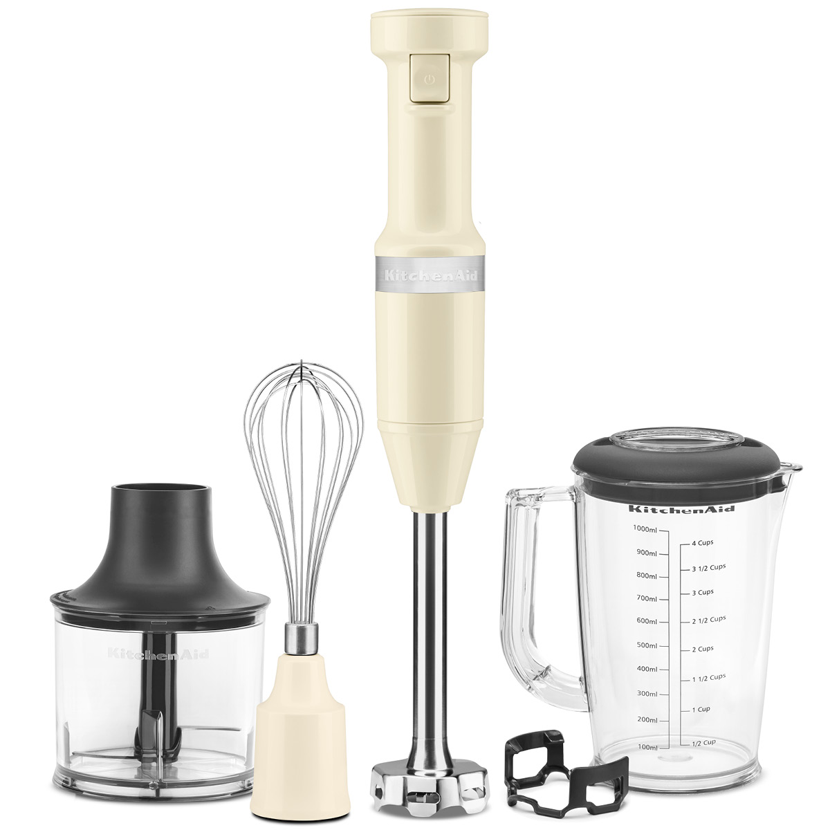 Läs mer om KitchenAid - Stavmixer 5Khbv83 Almond Cream