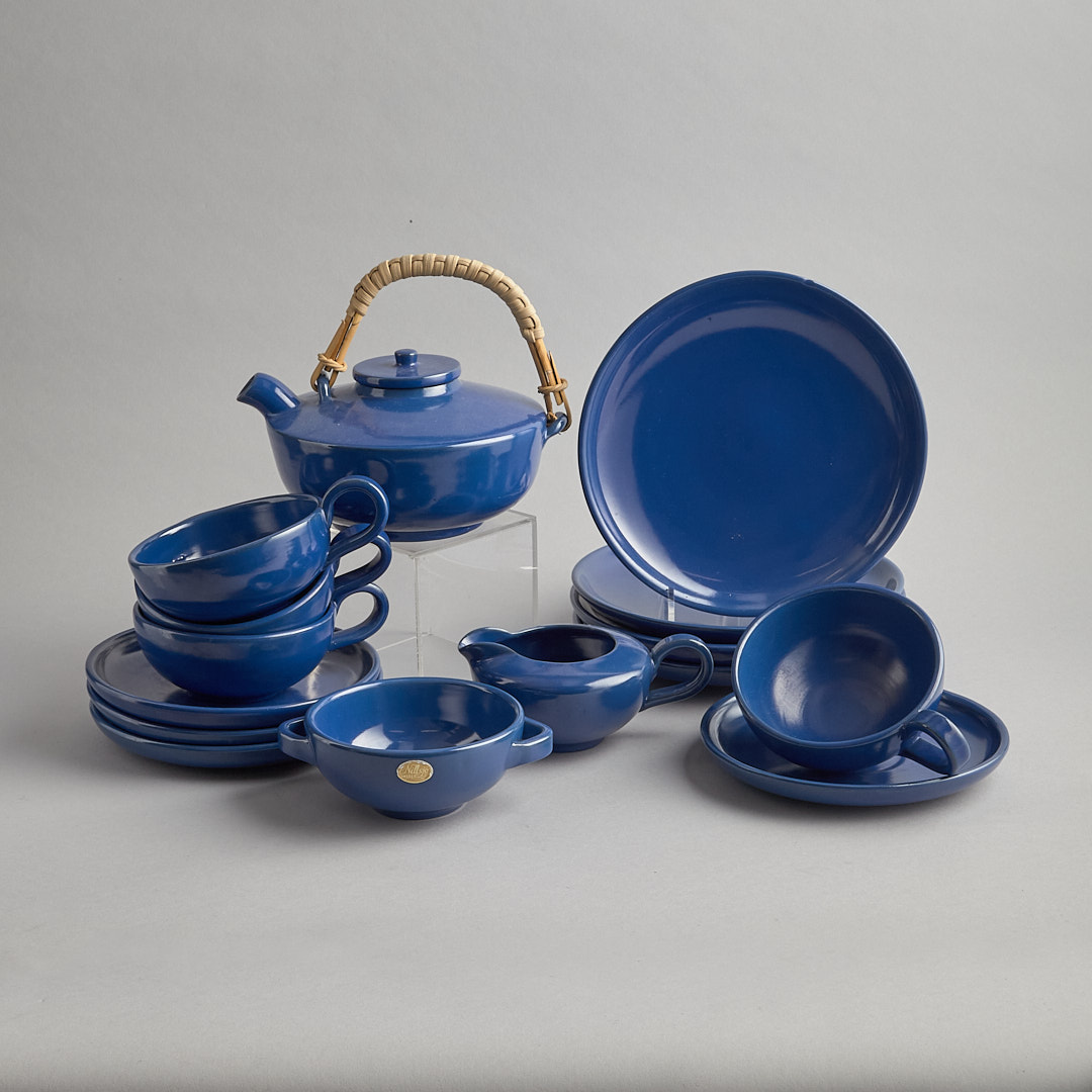 Läs mer om Nittsjö Keramik - Nittsjö teservis i blått