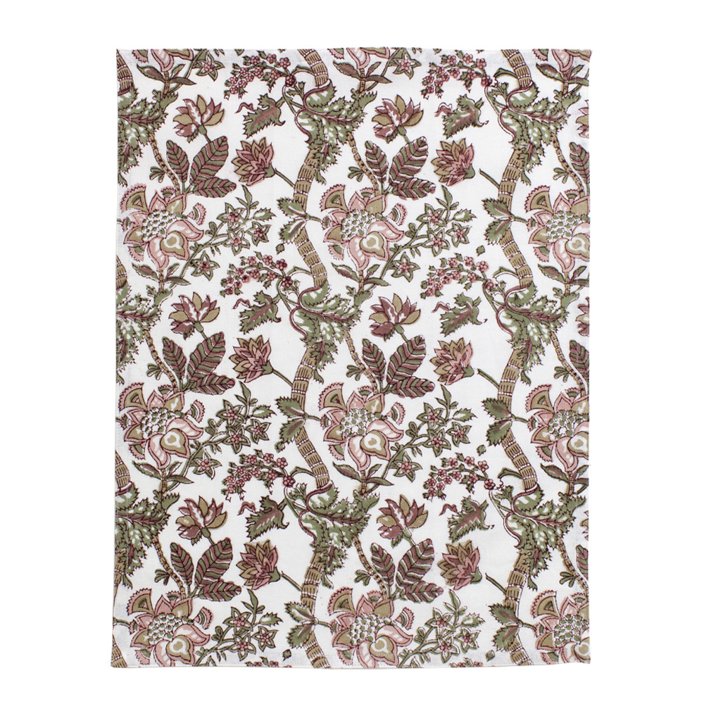 Chamois – Floral Kökshandduk 2-pack 50×70 cm Rosa