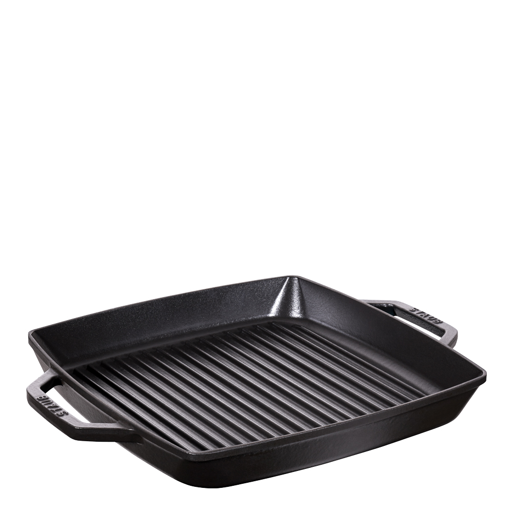 Staub - Pure grillpanne 33 cm kvadratisk sort