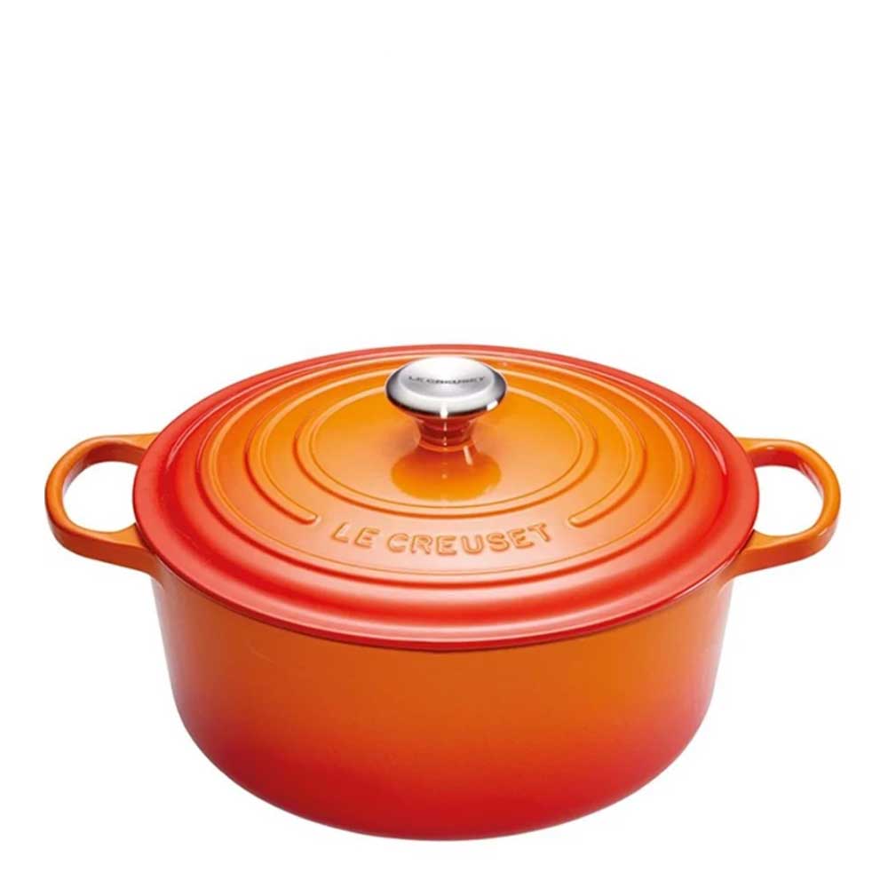 Läs mer om Le Creuset - Signature Gjutjärnsgryta Rund 22 cm Vulcanic