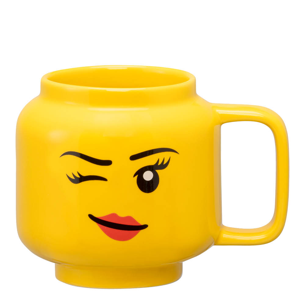 Läs mer om NHG - Mugg Blinkande lego figur 25,5 cl Gul