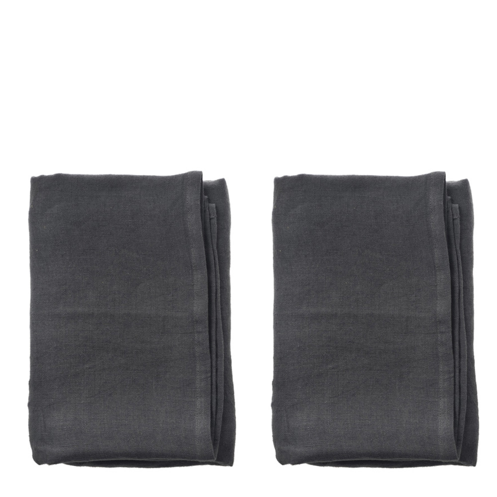 Aida - Raw Diskhanddukar 2-pack 50x70 cm  Mörkgrå