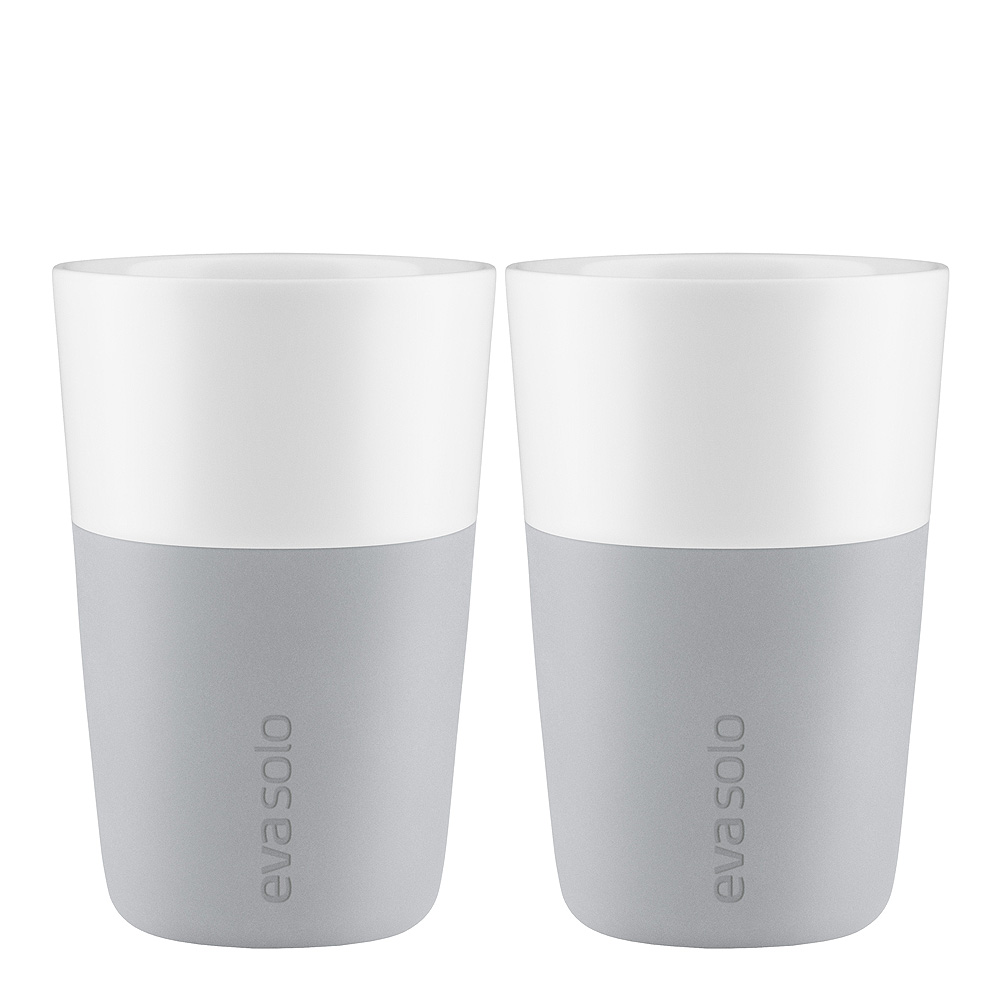 Läs mer om Eva Solo - Caffe Lattemugg 36 cl 2-pack Marble Grey