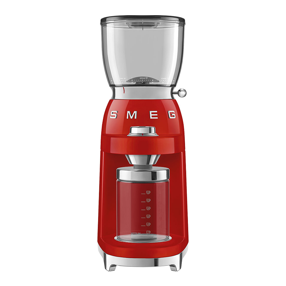 Läs mer om Smeg - Smeg 50s style Kaffekvarn Röd