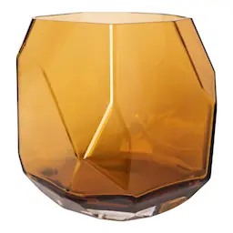 Magnor Iglo Lysholder/Vase 15 cm Warm Cognac 
