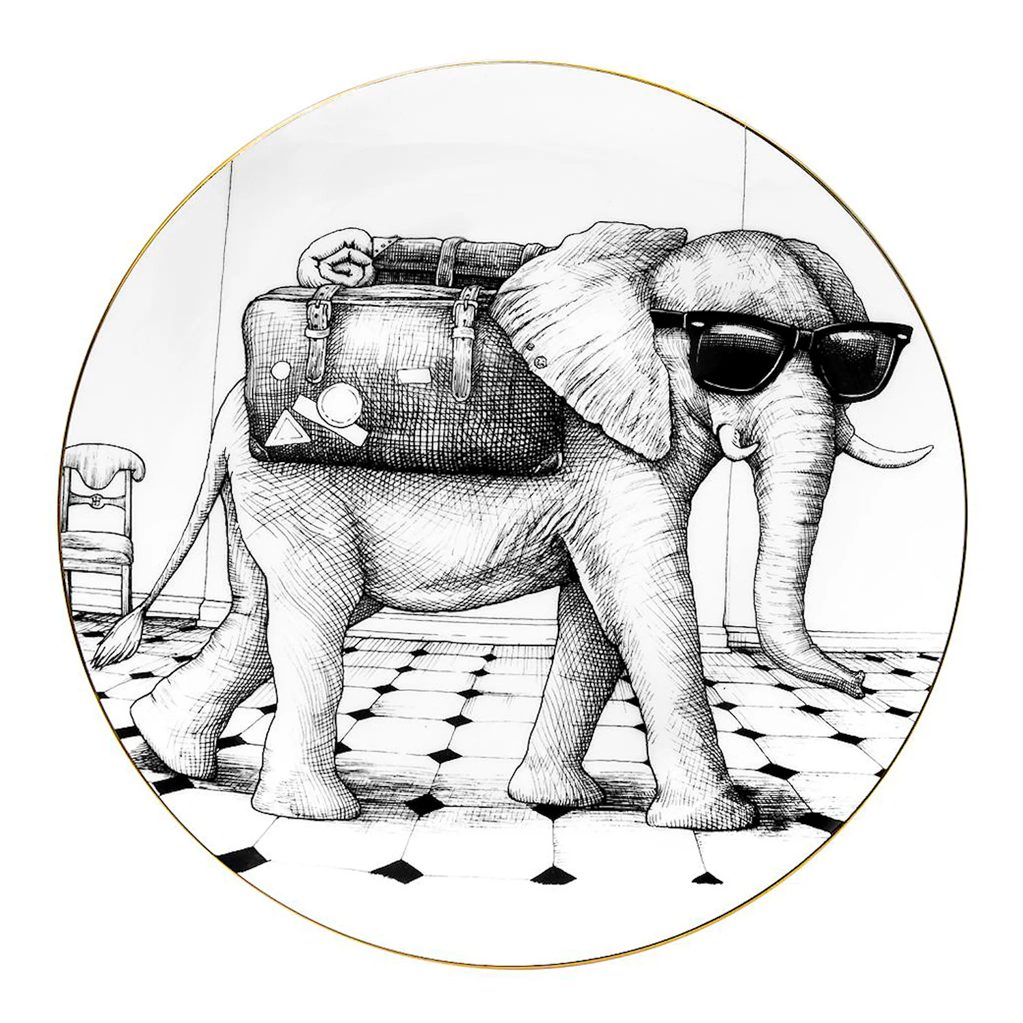 Rory Dobner Perfect Plate Eku Elephant 21 cm 