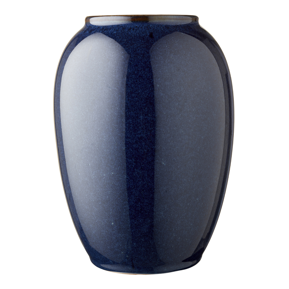 Läs mer om Bitz - Keramikvas 20 cm Mörkblå